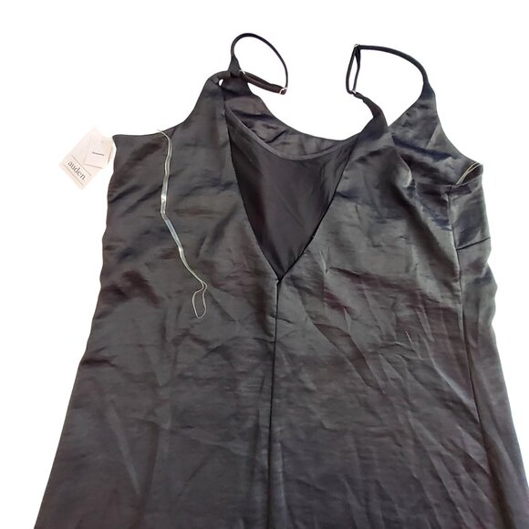 Auden Black Slip Dress Size S Features a side slit for added style and comfort - Picture 2 of 12